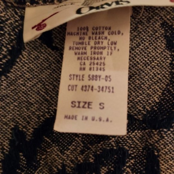 ORVIS VINTAGE EMBROIDERED FLORAL DENIM VEST SIZE SMALL NWOT - Picture 5 of 5